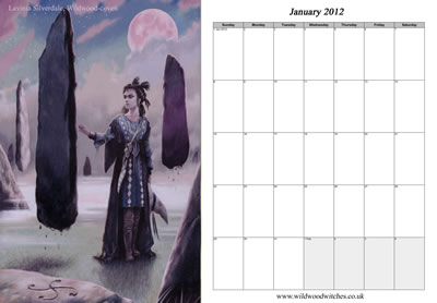 Free Calendar of Wildwood Witches
